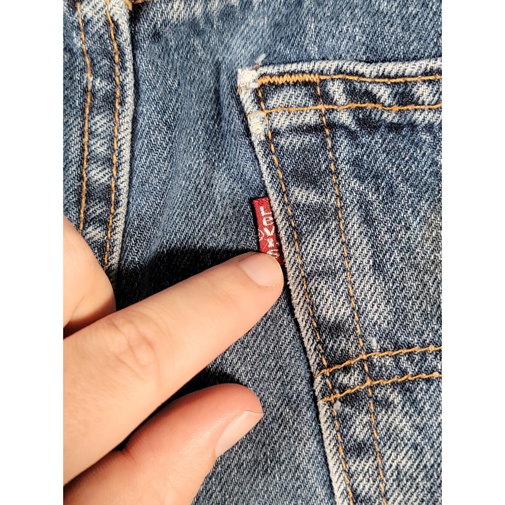 Vintage Levis Jeans Mens 36x29* Blue Denim 505 Straight Medium Wash Made In USA - Picture 8 of 16